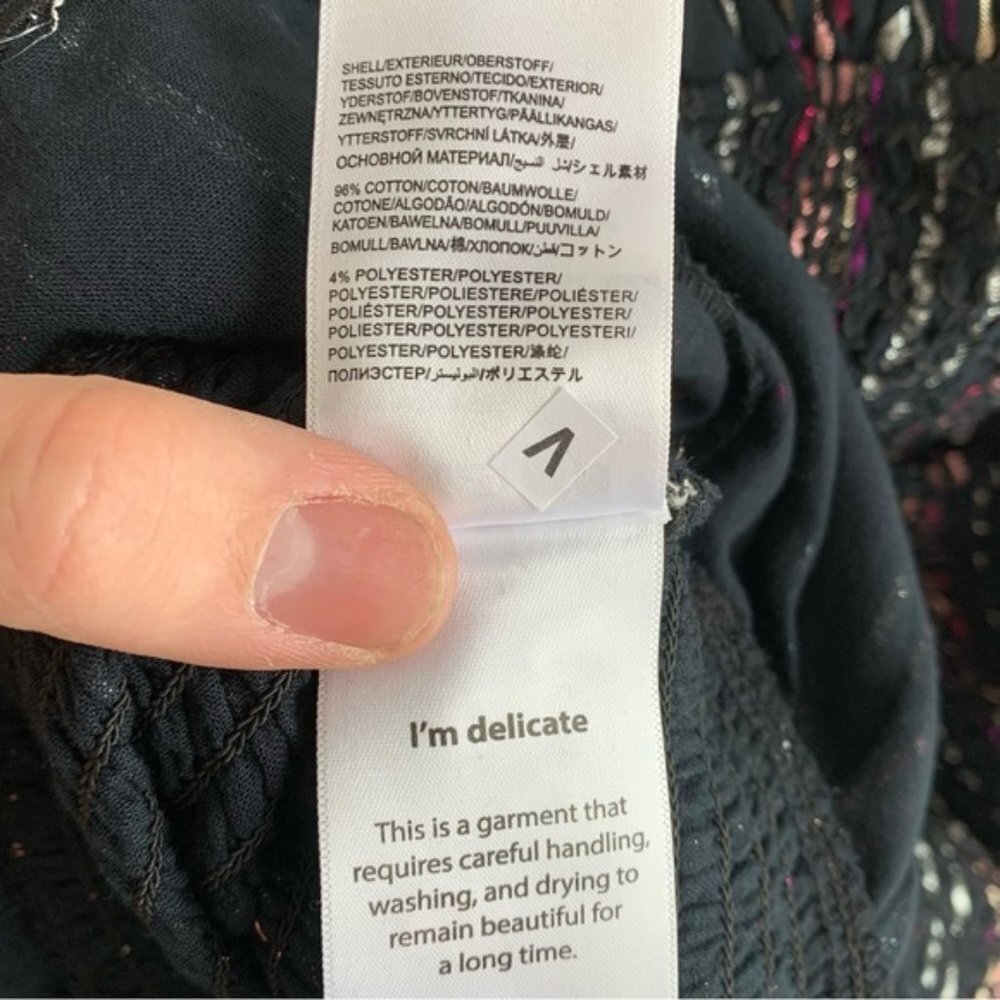NWOT Farm Rio Lurex Stripes Mini Dress - Picture 9 of 12